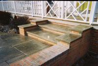 Stunning stamped concrete steps